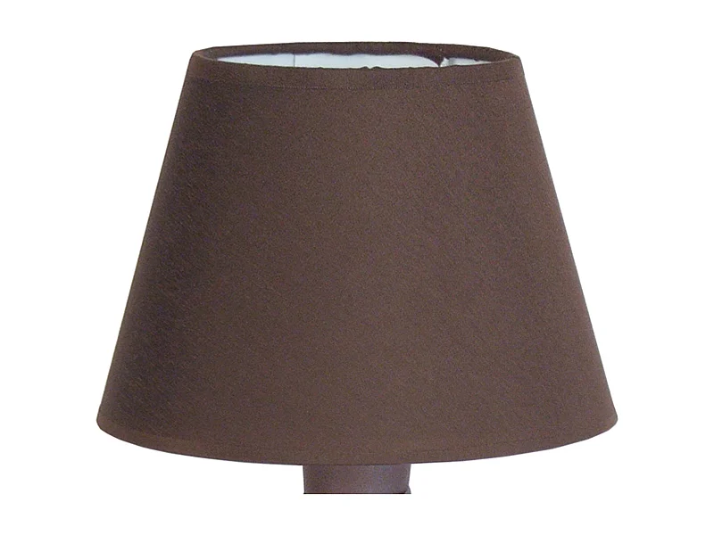 Lampe de Chevet TOSEL ,métal,Marron,H29xD18xP18 cm