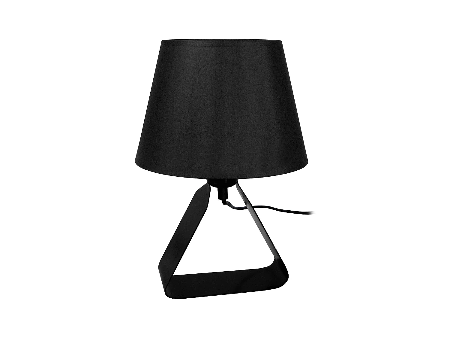 Lampe de Chevet TOSEL ,métal,Noir , H29xD18xP 18cm
