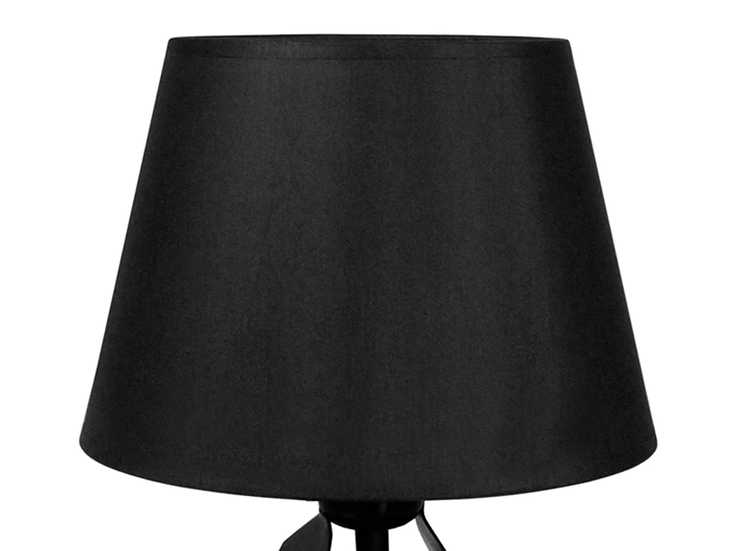 Lampada da tavolo lamelas  metallo triângulo LUSA nero D'18 cm