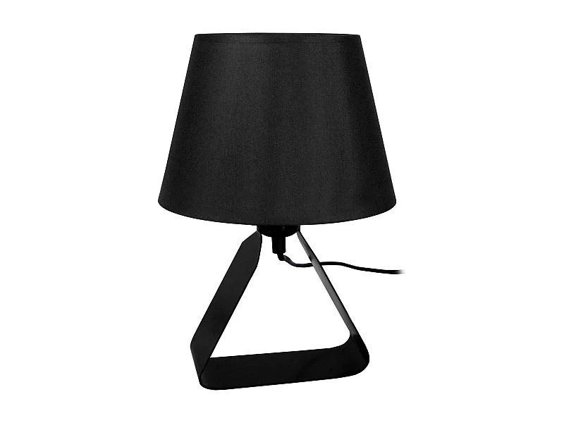 Lampe de Chevet TOSEL ,métal,Noir , H29xD18xP 18cm
