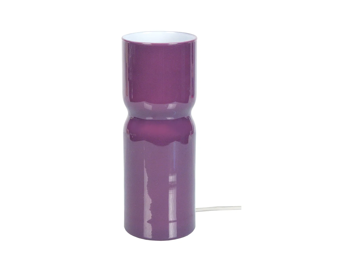 Lampe de Chevet TOSEL ,verre,Violet ,H27xD10xP10cm
