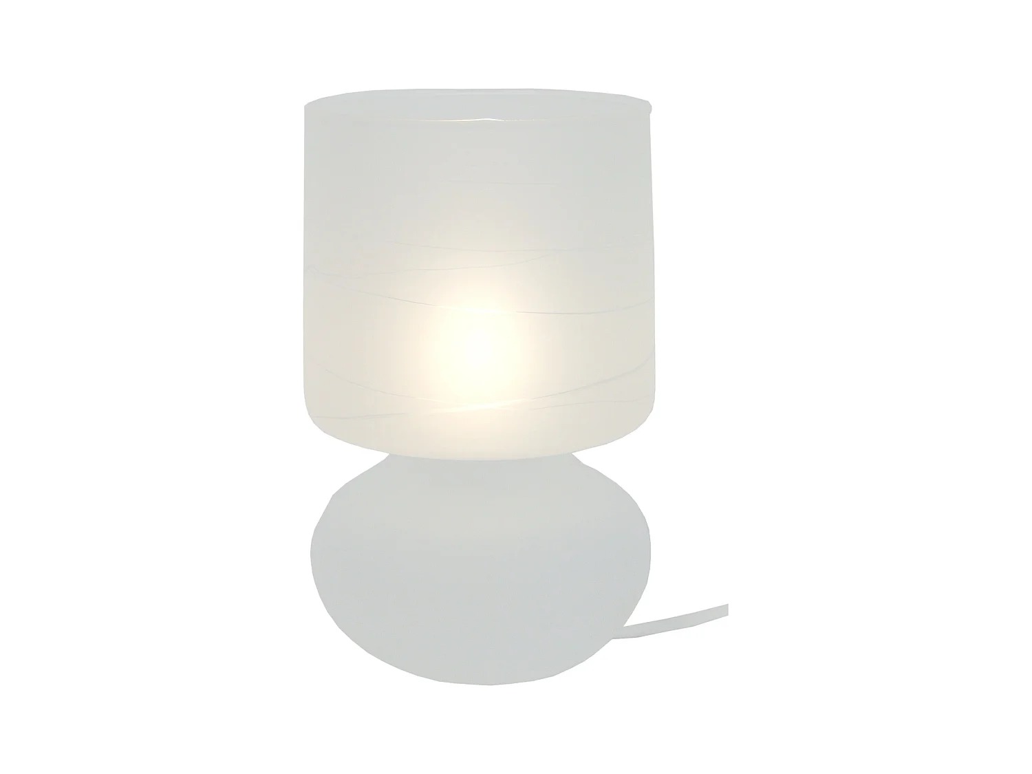 Lampe de Chevet TOSEL ,verre,Gris ,H 24xD14x P 14cm