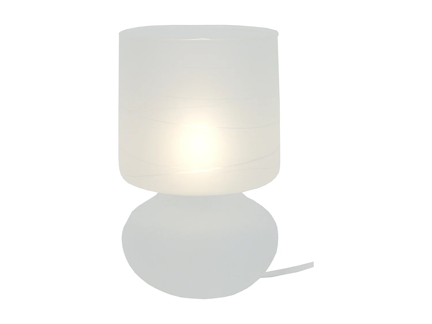 Lámpara de noche TOSEL ,vidrio,Gris ,A 24xD14x P 14cm