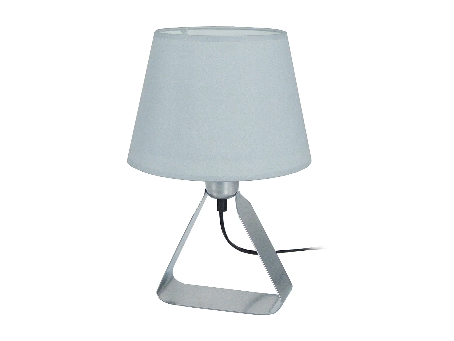 Abajur TOSEL CAP FERRAT tecido coluna taupe D25 x  H42  cm