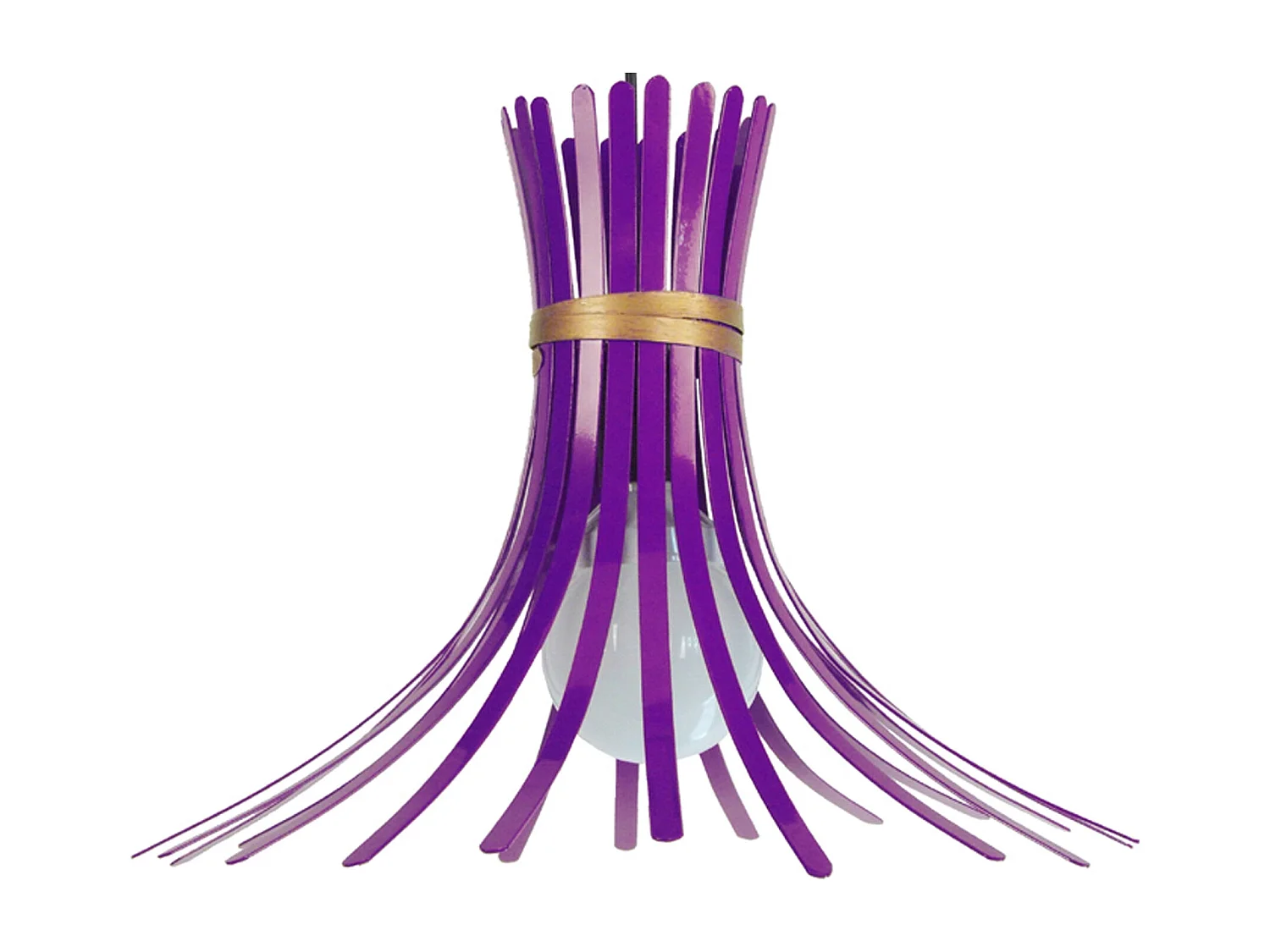 Suspension TOSEL ,métal,Violet ,H 80xD 80x P 45cm