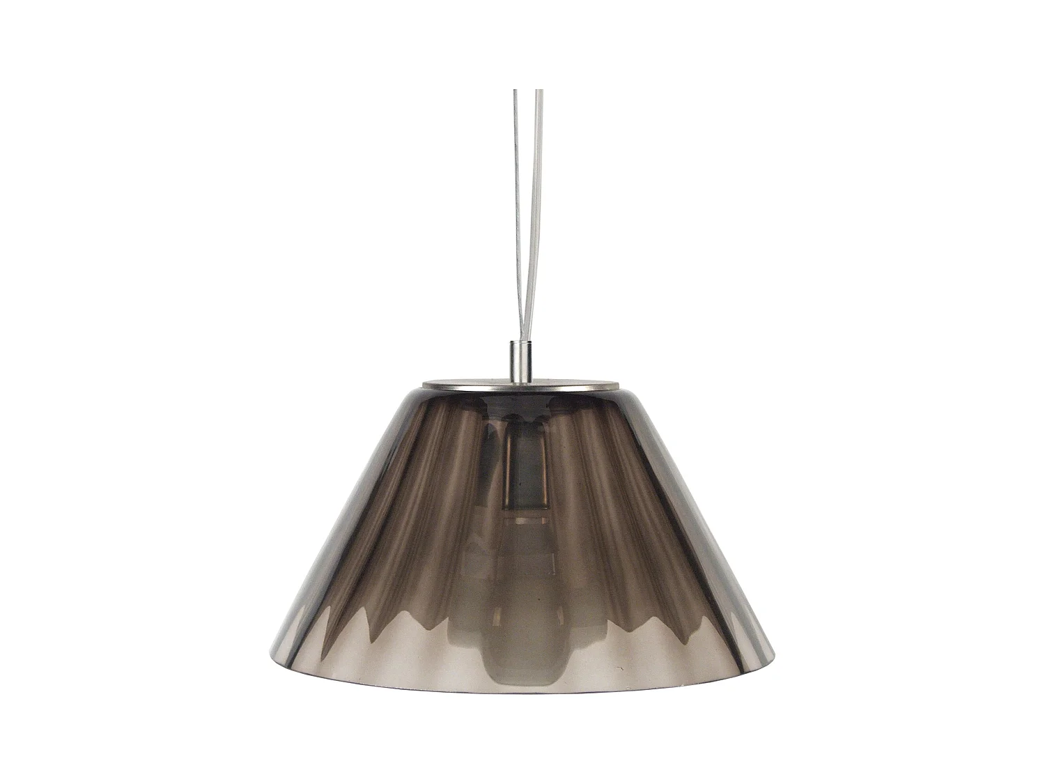Suspensión  TOSEL ,vidrio,Dorado , A80xD37xP 37cm