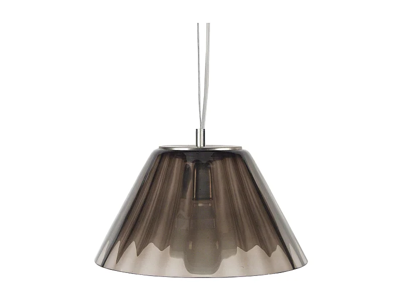 Suspension TOSEL ,verre,Doré , H80xD37xP 37cm