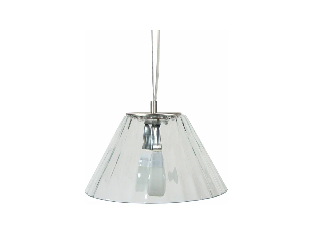 Suspensión  TOSEL ,vidrio,Aluminio ,A 80x D37xP37cm