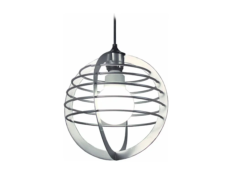 Suspensão TOSEL  UNIVERSE metal cônico azul acinzentado D34 x  H78  cm