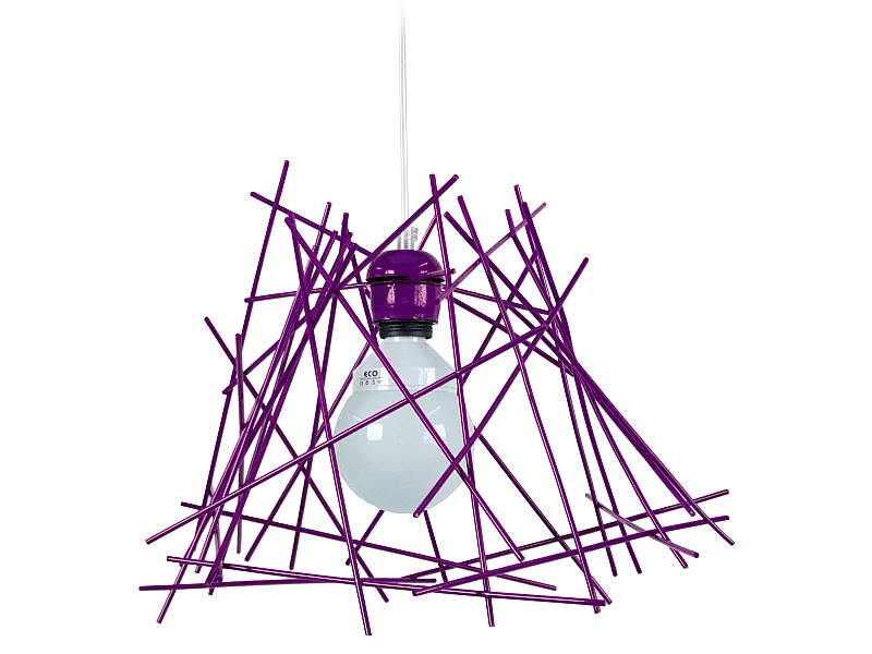 Suspensão TOSEL  HEX.INCERTUS metal bar preto D90 x  H90  cm