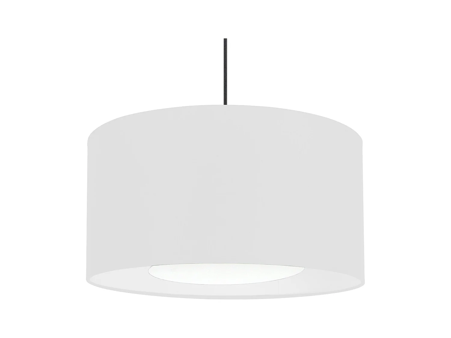 Suspension TOSEL ,tissu,Blanc  ,H80xD35xP35cm