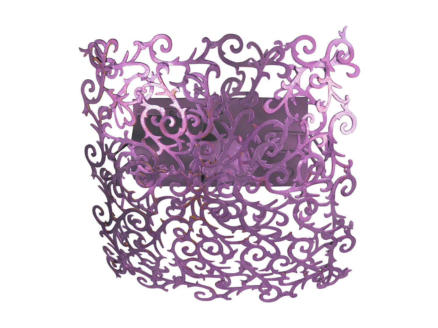 Plafonier TOSEL LYS PLUS metal geométrico roxo D25 x  H9  cm