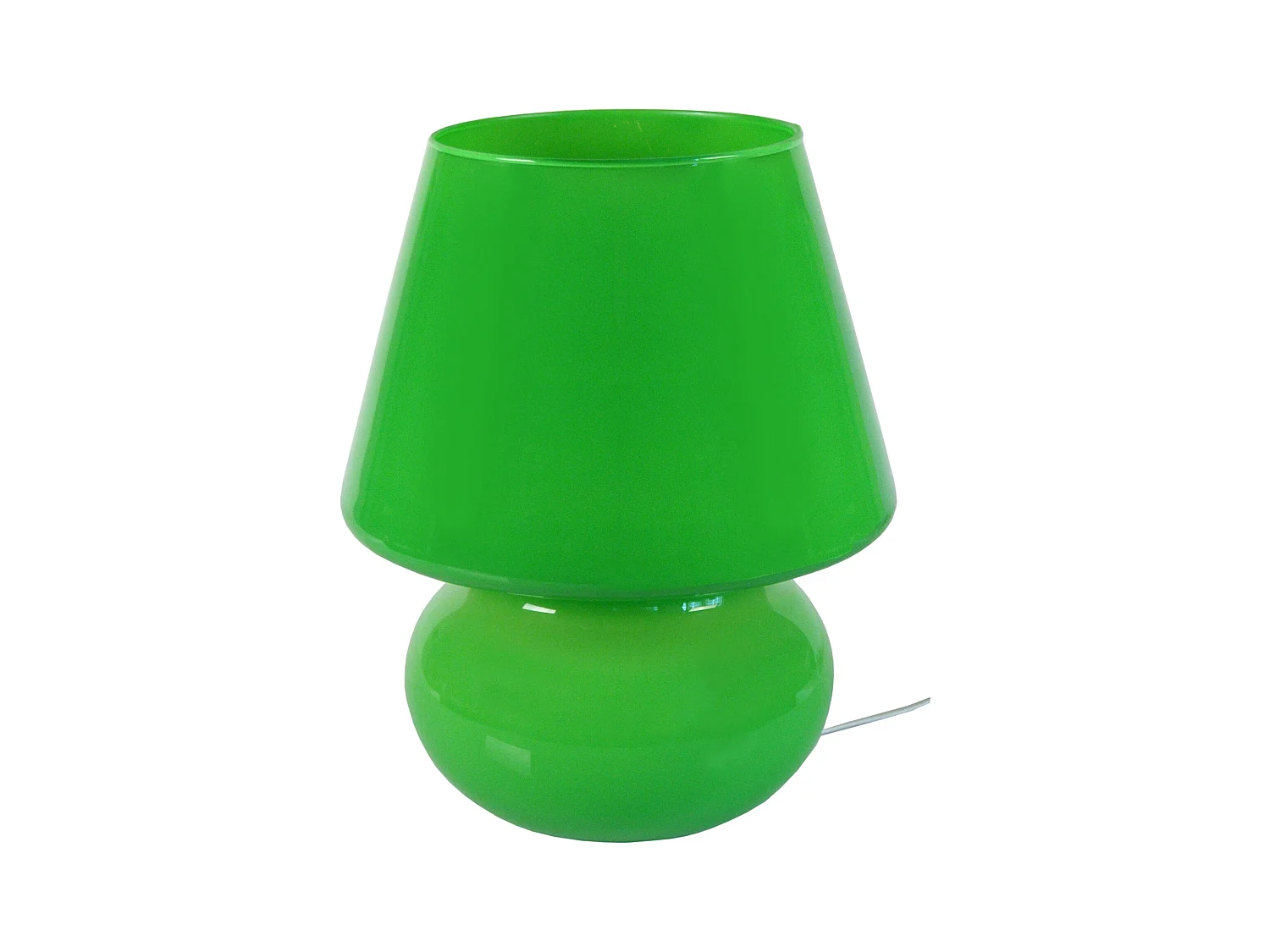 Lampe a Poser TOSEL ,verre,Vert ,H37xD30xP30cm