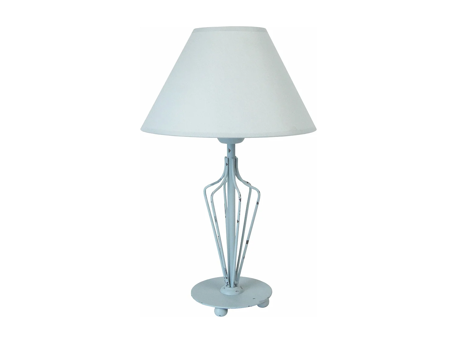 Abajur TOSEL ELVIRA metal cogumelo malva D15 x  H18,5  cm