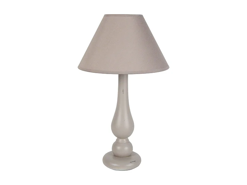 Candeeiro de sala TOSEL ALICIA tecido com fio cinza D45 x  H66  cm