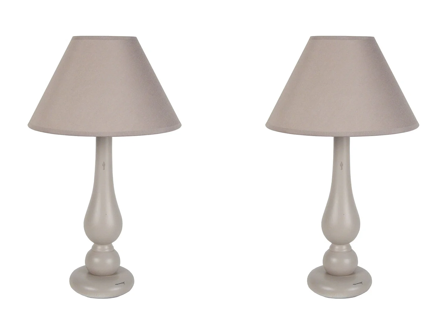 Lámpara de noche TOSEL ,madera,Gris ,A42xD30xP30cm