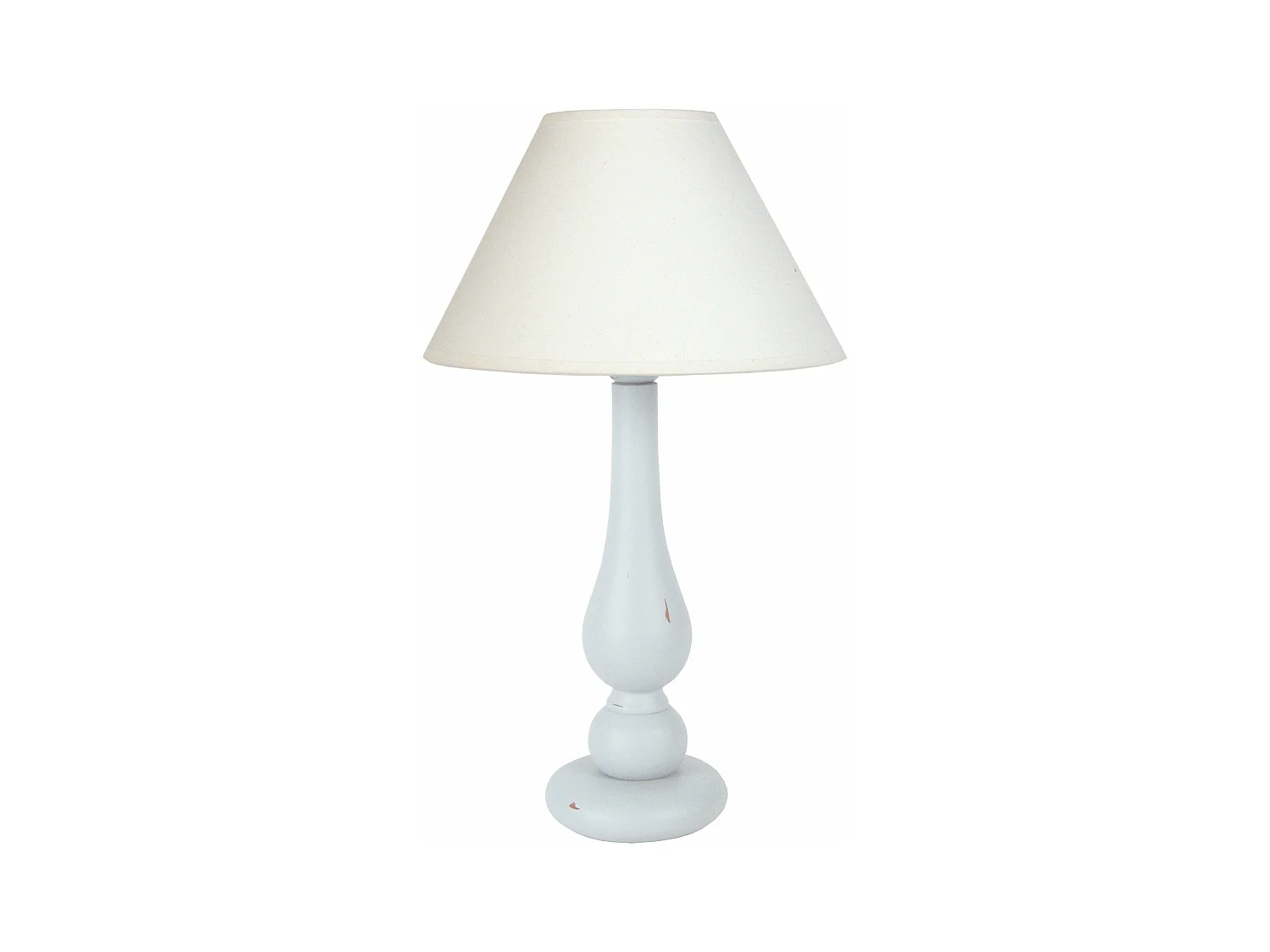 Lampe de Chevet TOSEL ,bois,Blanc   ,H42xD30xP30 cm