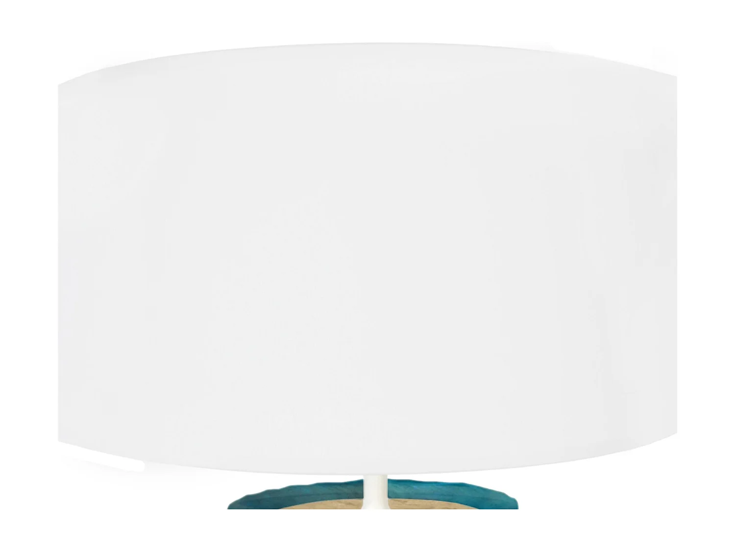 Lámpara de Mesa  TOSEL ,vidrio,Azul ,A45xD30xP30cm