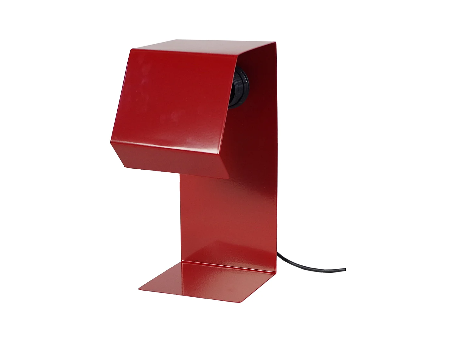 Lampe de Chevet TOSEL ,métal,Rouge ,H24xD14xP11cm