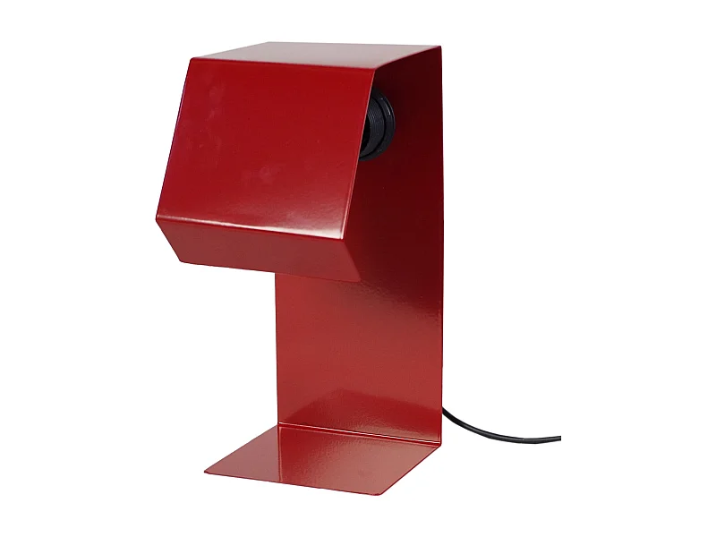 Lampe de Chevet TOSEL ,métal,Rouge ,H24xD14xP11cm