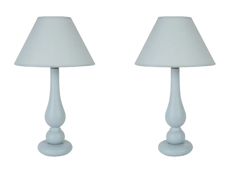 Lámpara de noche TOSEL ,madera,Gris ,A42xD30xP30 cm