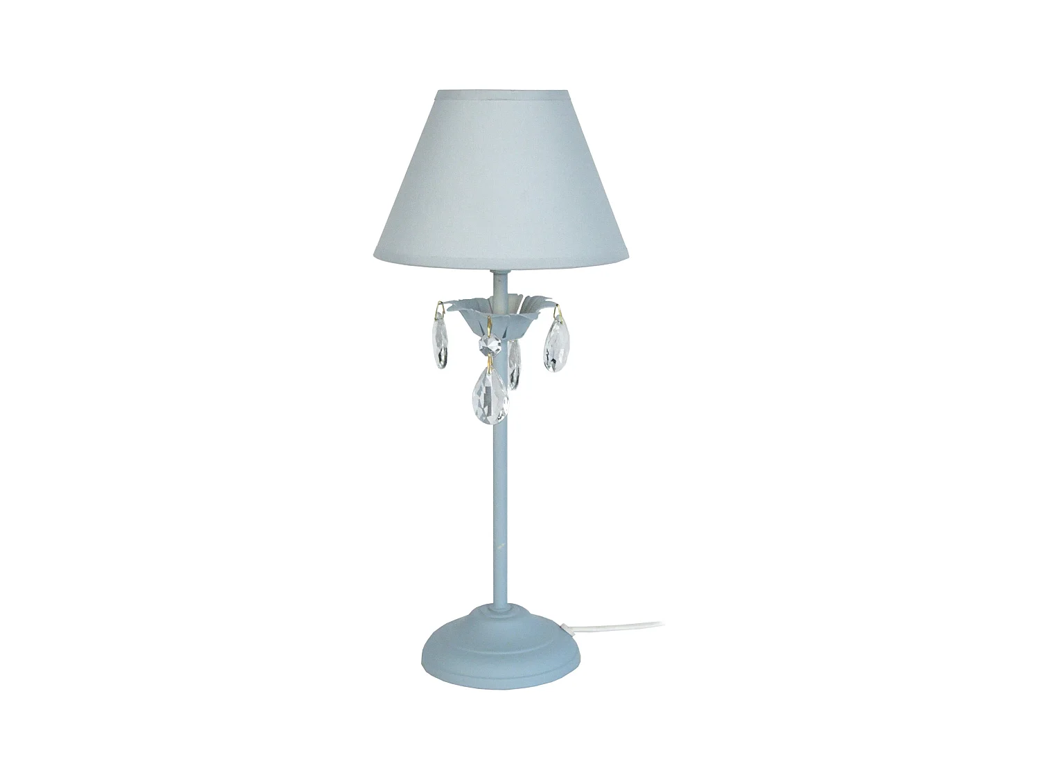 Lampe de Chevet TOSEL ,métal,Gris ,H47xD18xP18cm