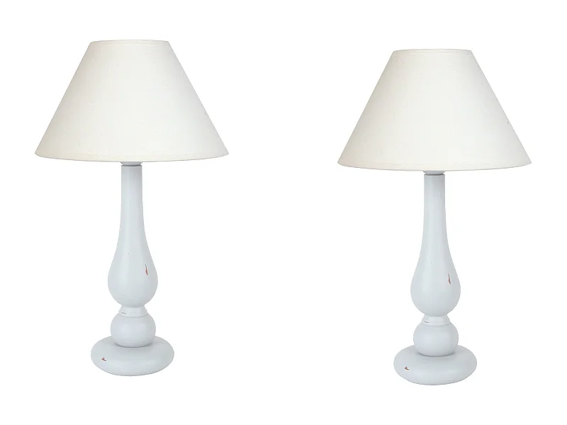 Abajur TOSEL OLYMPIA LT2 metal geométrico vermelho D25 x  H28,5  cm