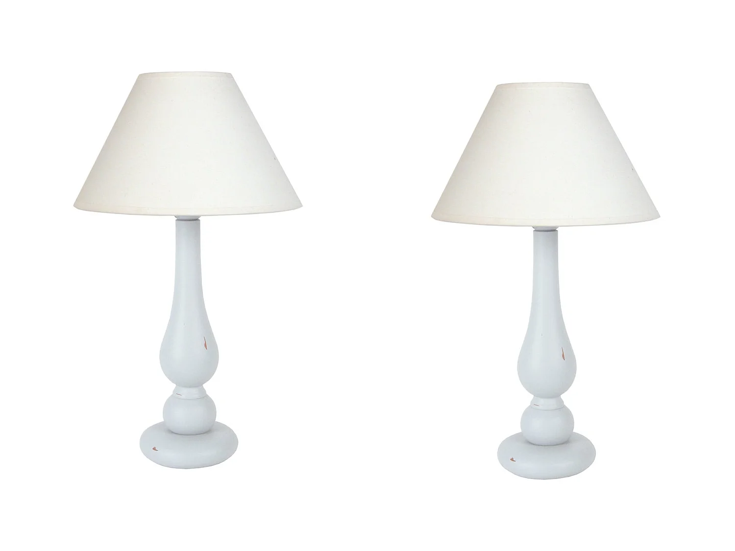 Lampe de Chevet TOSEL ,bois,Blanc   ,H42xD30xP30cm