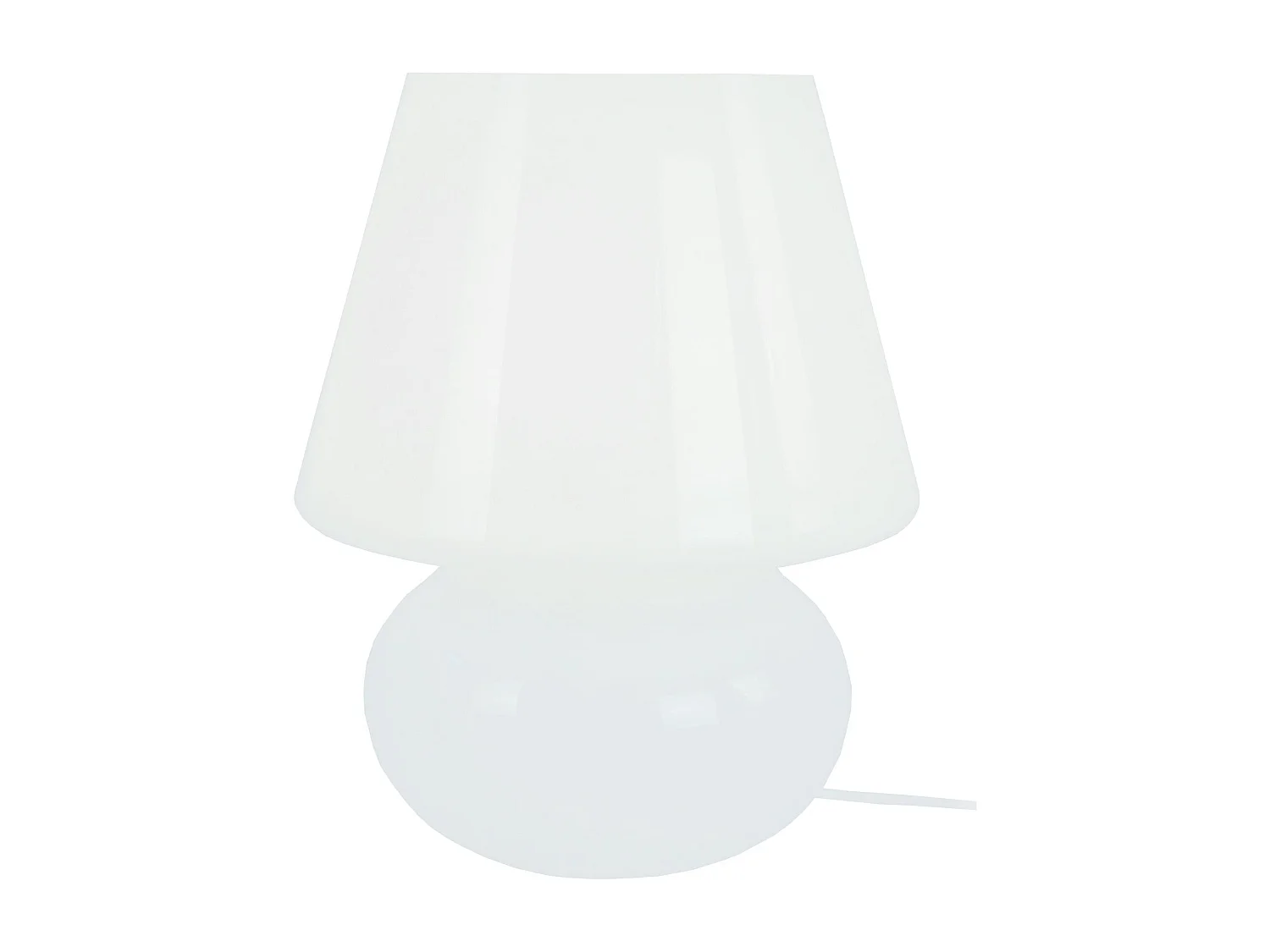 Lámpara de Mesa  TOSEL ,vidrio,Blanco,A37xD30xP30cm