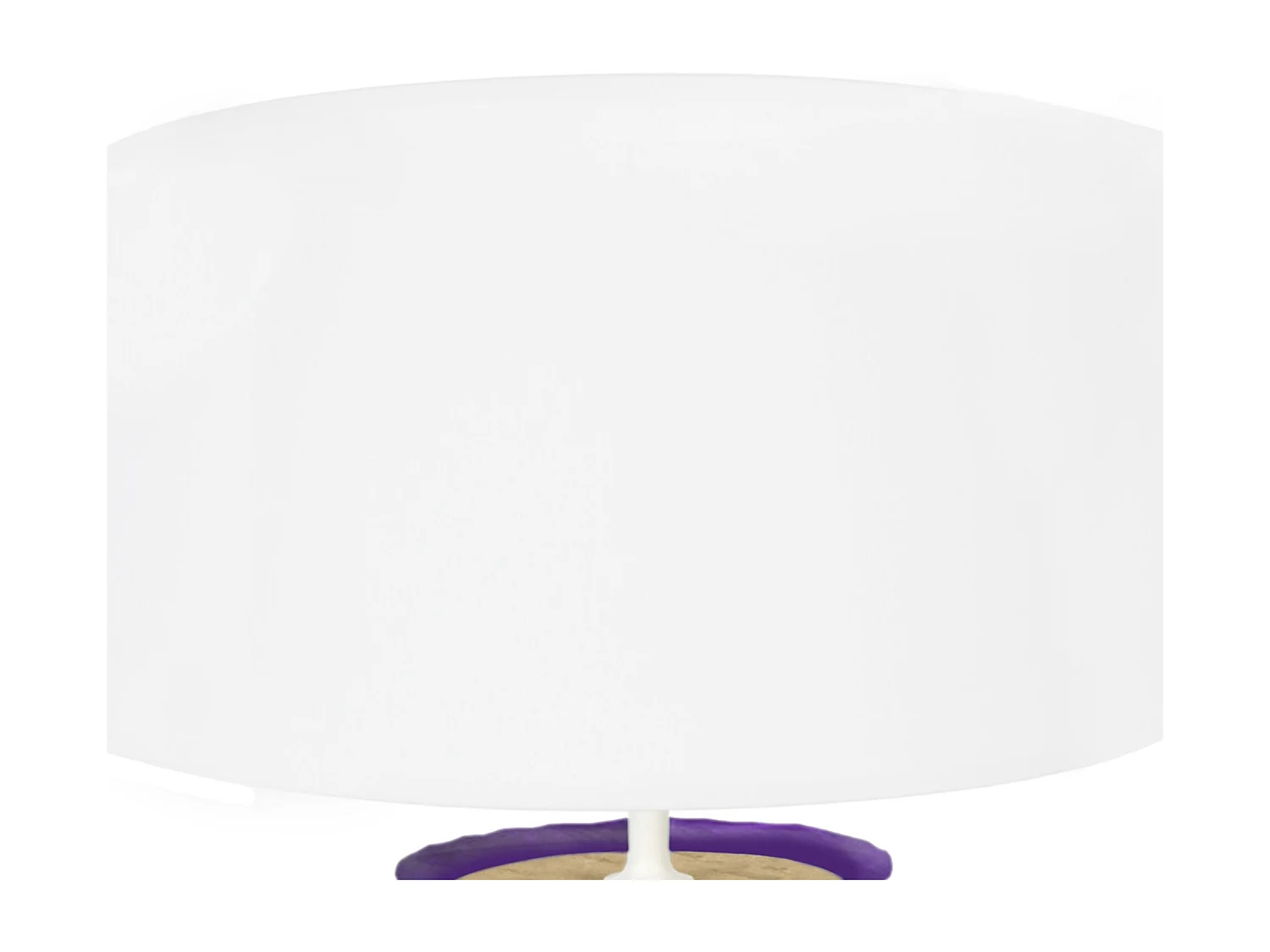 Lámpara de Mesa  TOSEL ,vidrio,violeta ,A45xD30xP30cm