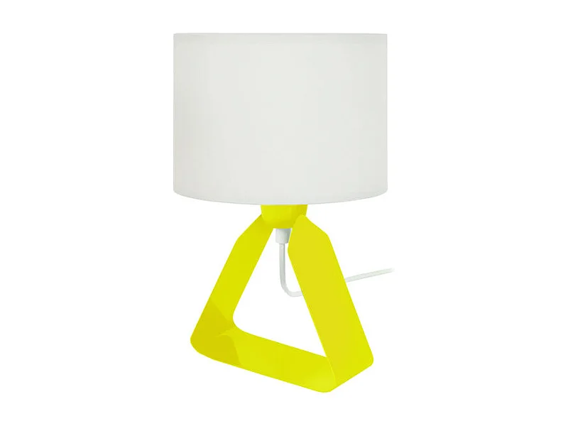 Abajur TOSEL PISTACHE tecido certo vermelho D25 x  H53  cm