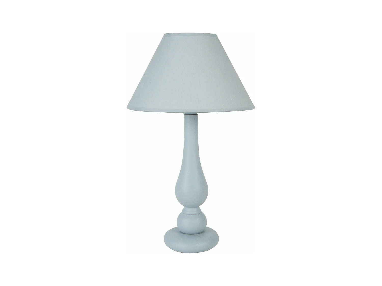 Lampe de Chevet TOSEL ,bois,Gris ,H42xD30xP30 cm