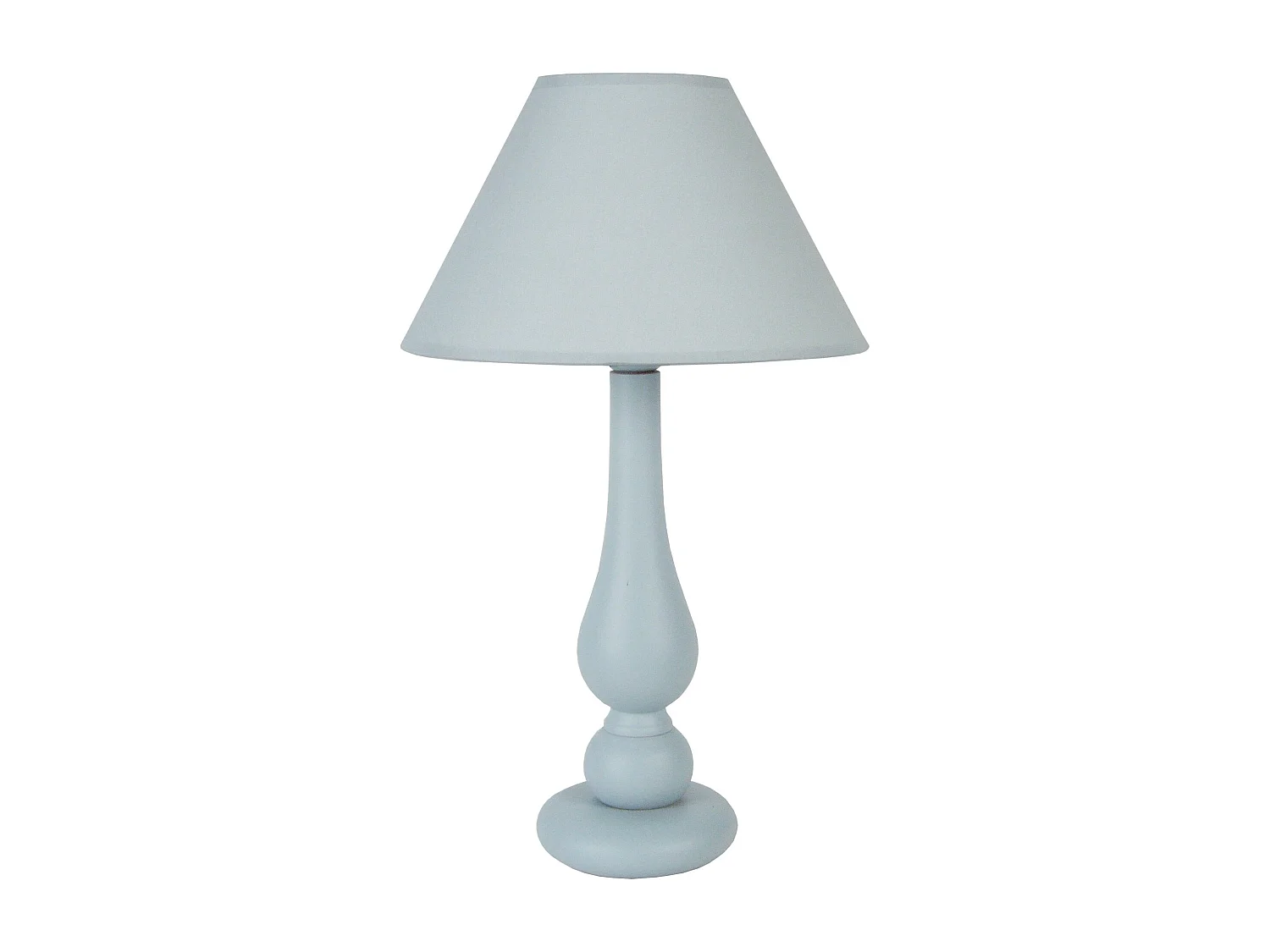 Lampe de Chevet TOSEL ,bois,Gris ,H42xD30xP30 cm