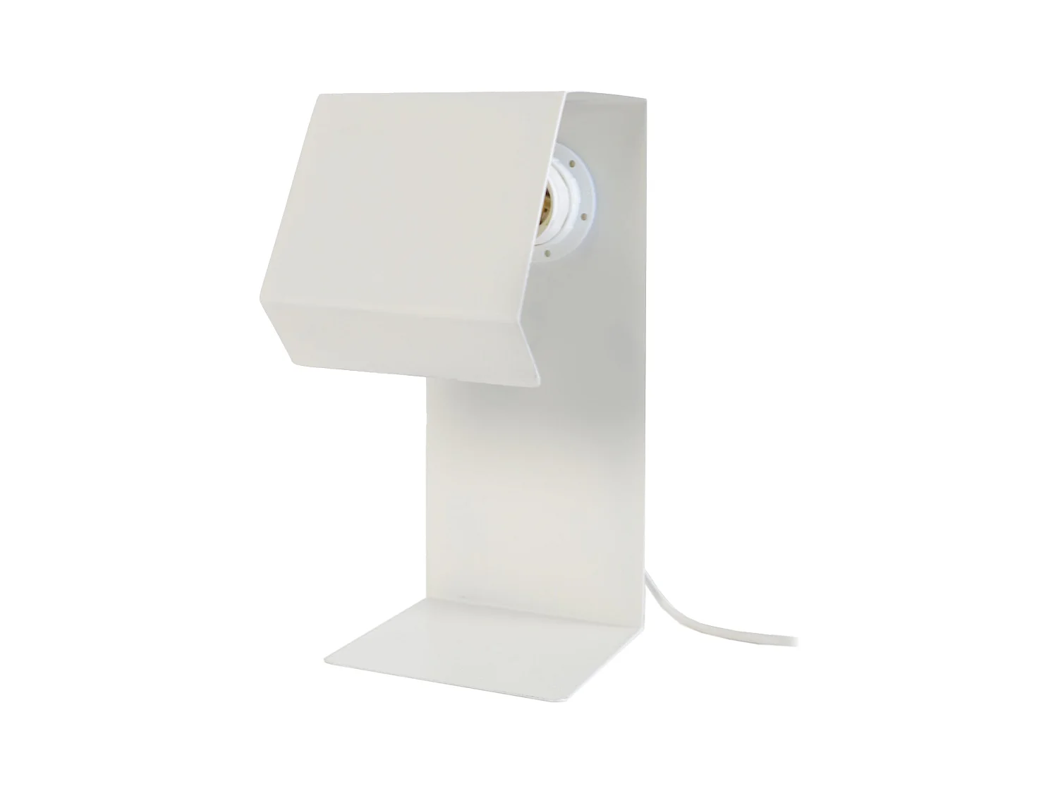 Lampe de Chevet TOSEL ,métal,Blanc  ,H24xD14xP11cm