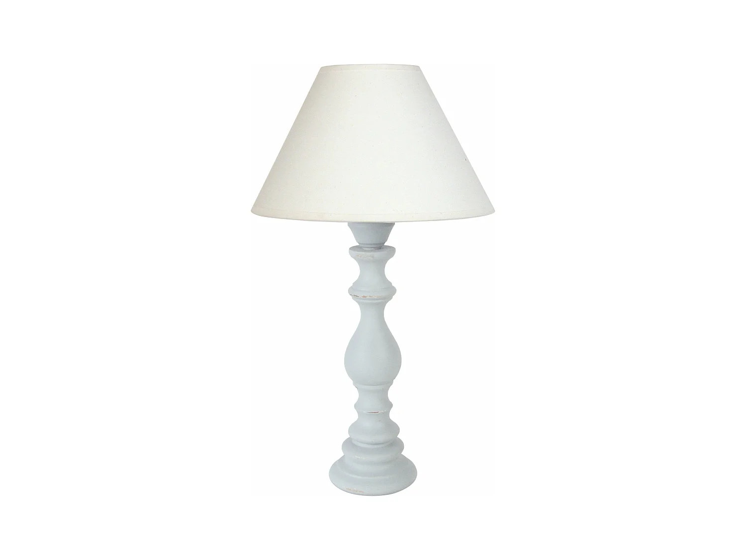 Lámpara de noche TOSEL ,madera,Blanco  ,A43xD30xP30cm