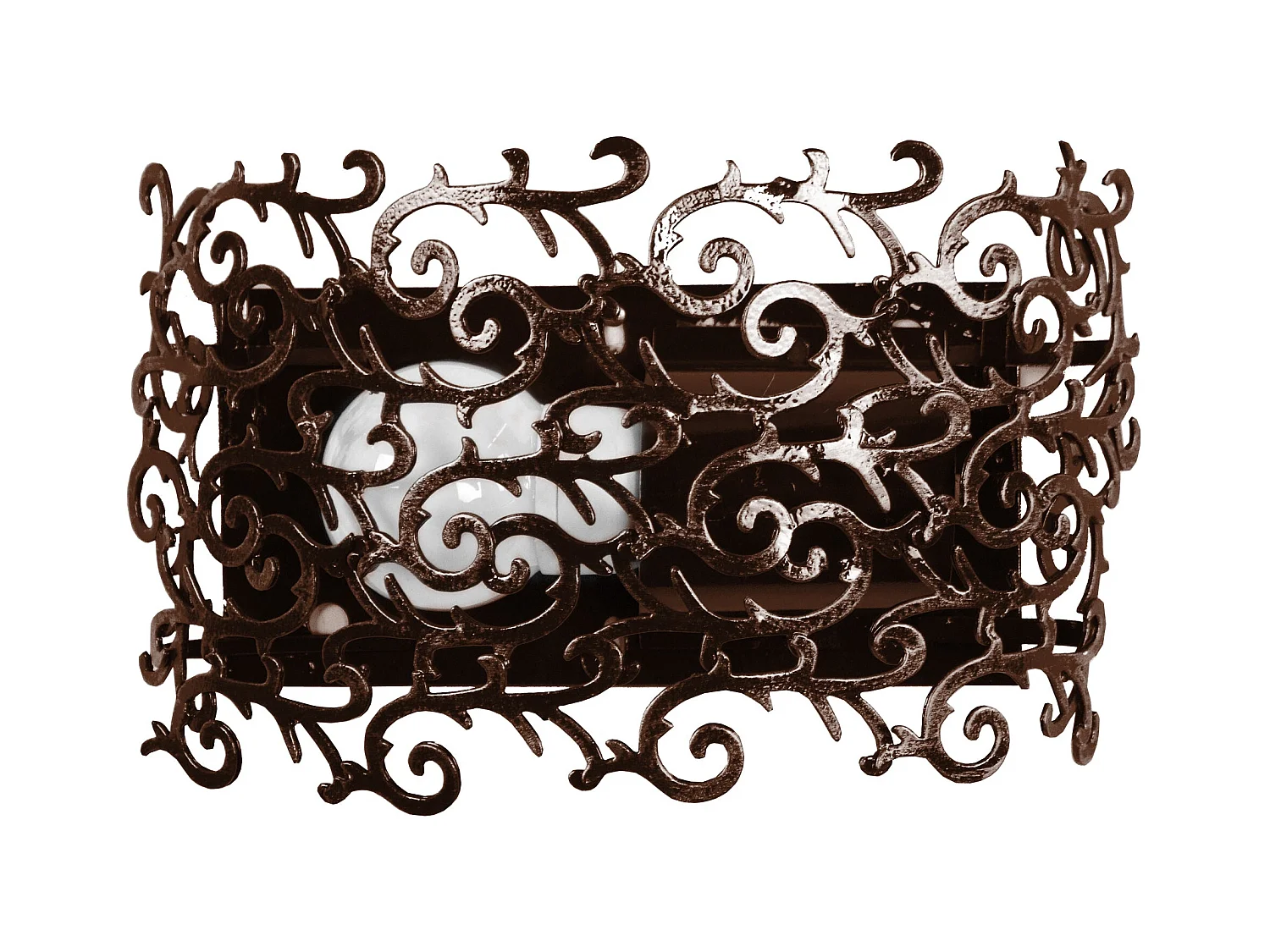 Applique  métal, marron 9 cm.