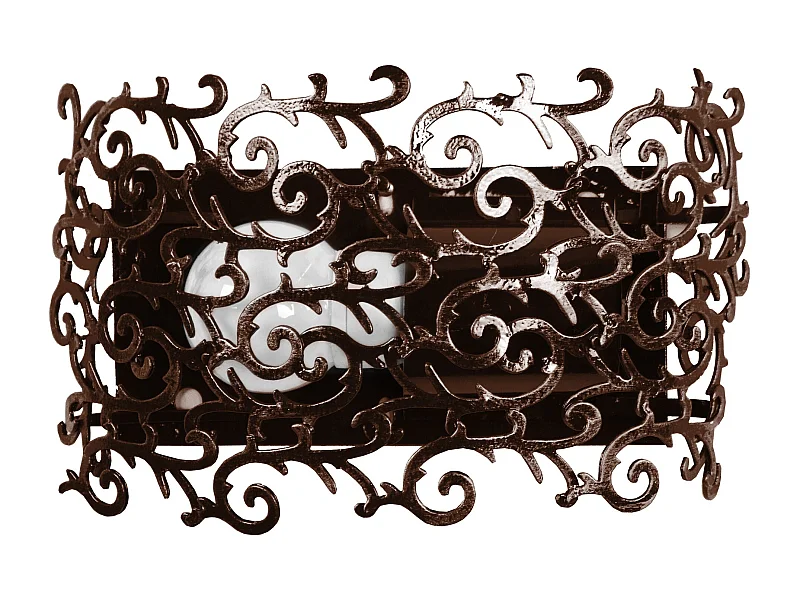 Applique  métal, marron 9 cm.