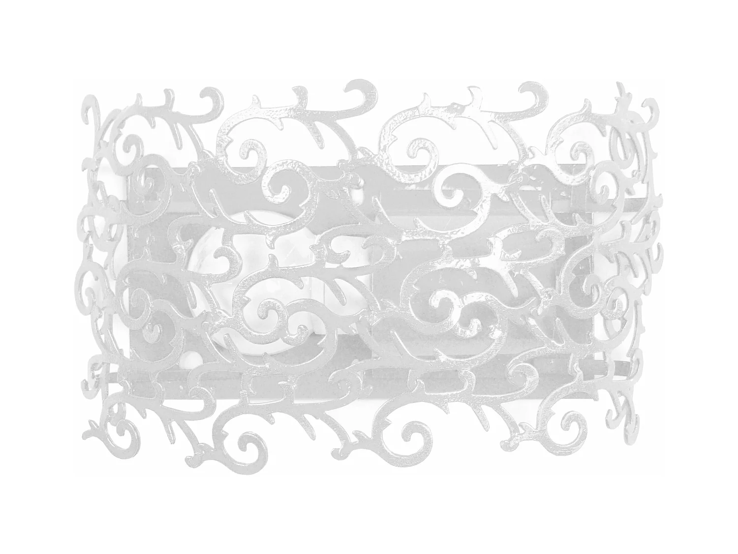 Applique  métal, ivoire 9 cm.