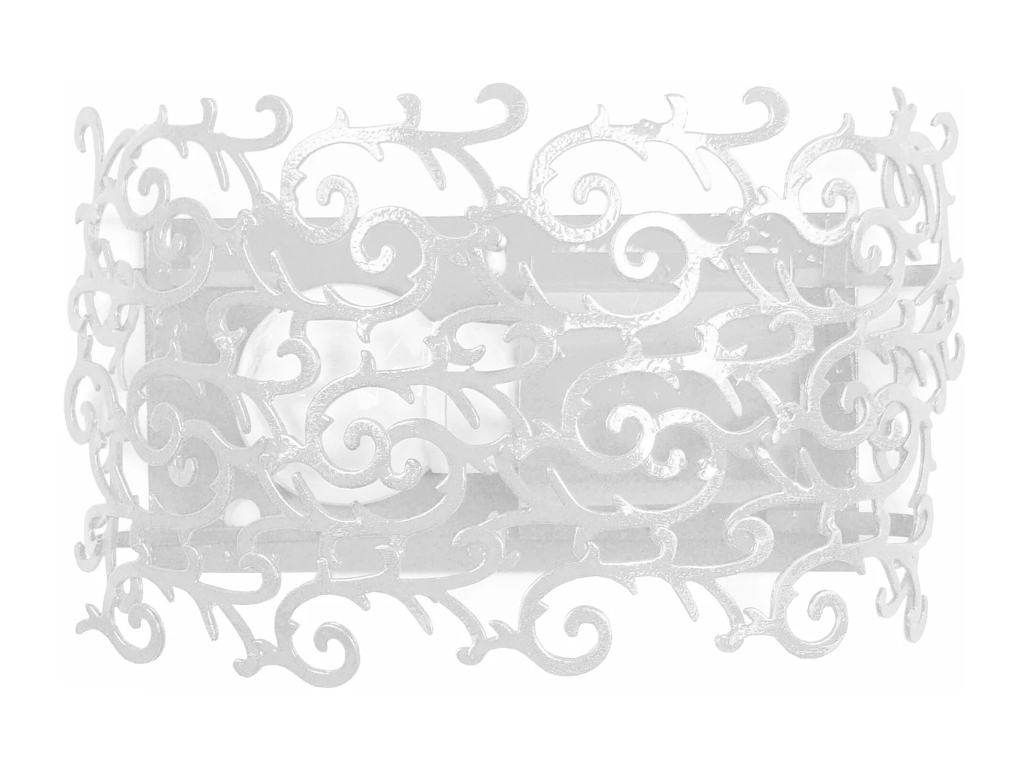 Applique  métal, ivoire 9 cm.