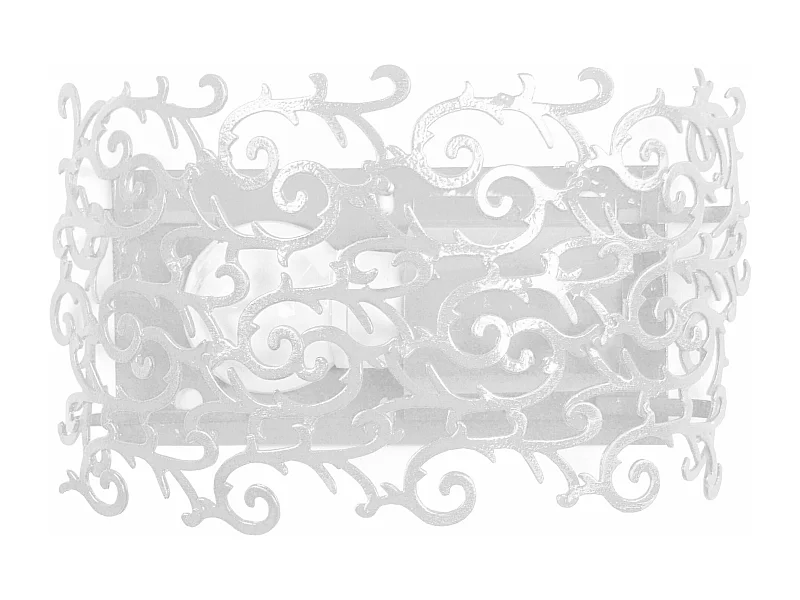 Applique  métal, ivoire 9 cm.