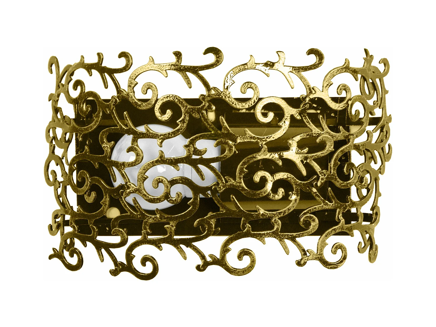 Applique  métal, doré 9 cm.