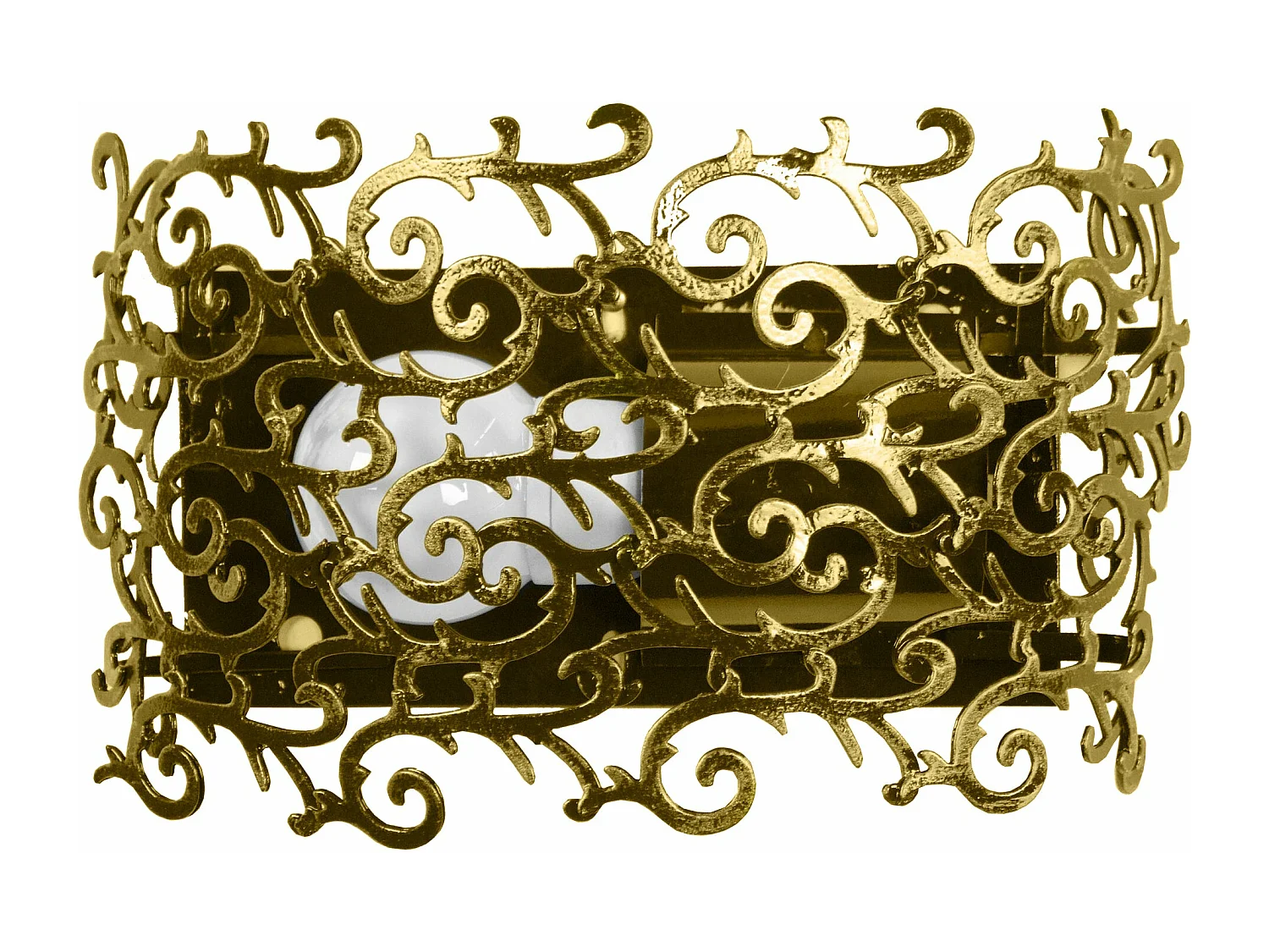 Aplique TOSEL LYS FLEUR metal geométrico Dourado D32 x  H9  cm