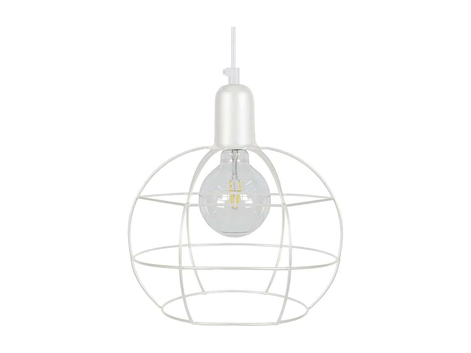 Suspension TOSEL ,métal,Blanc  ,H85xD 25xP25cm