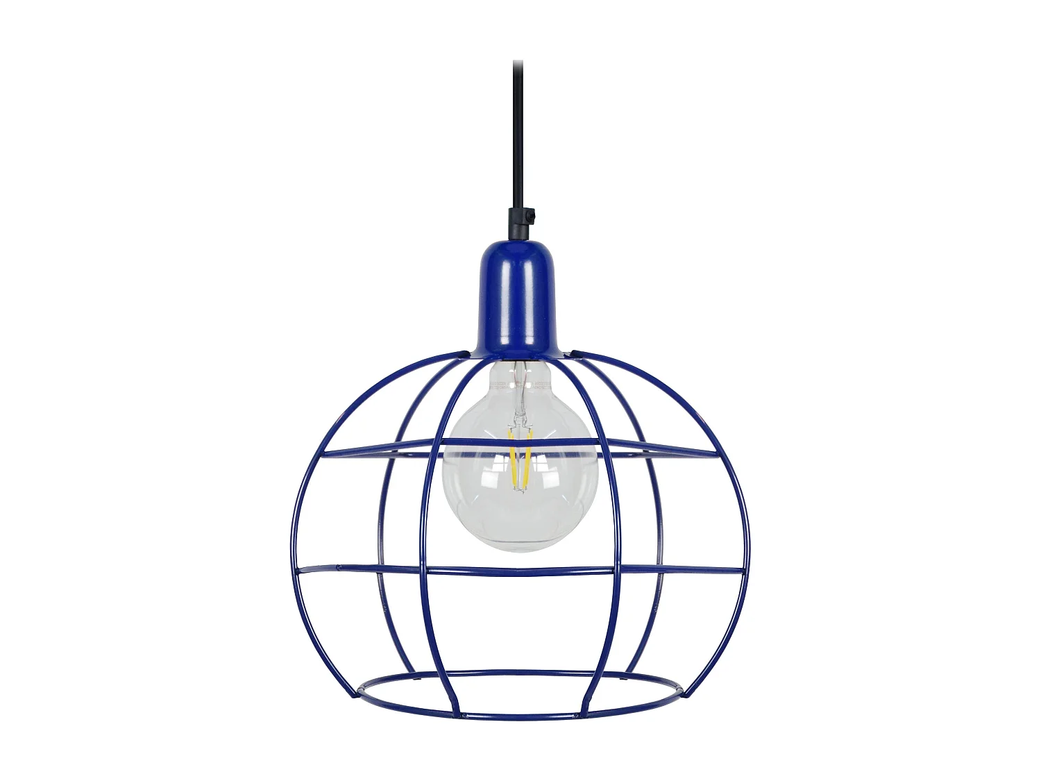 Suspensão TOSEL  ARMILARE metal globo azul D25 x  H85  cm