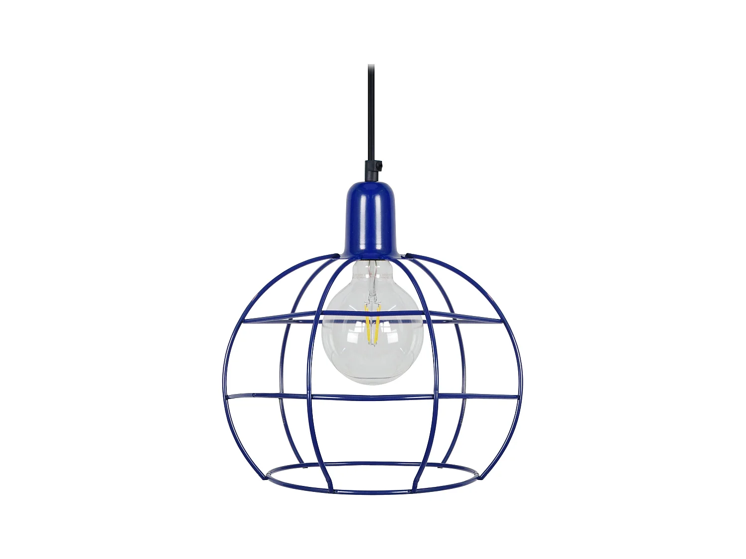 Suspension TOSEL ,métal,Bleu,H85xD25x P25cm