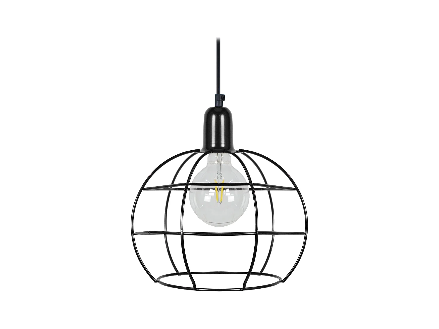 Suspension TOSEL ,métal,Noir ,H85x D 25xP25cm