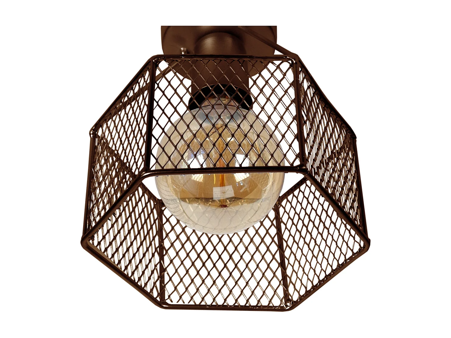 Plafón TOSEL ,metal,Bronce ,A17xD12,5xP12,5 cm