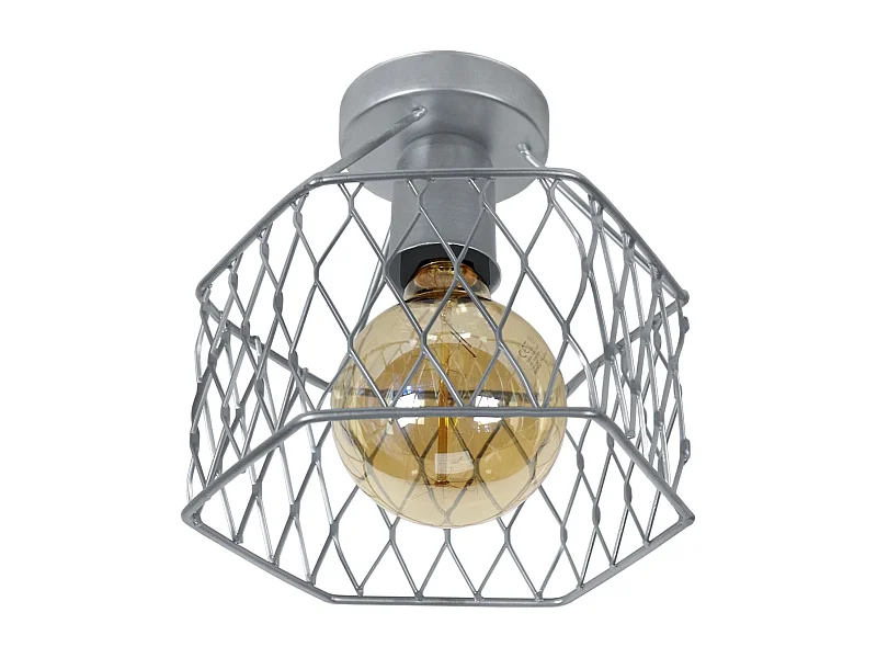 Plafón TOSEL ,metal,Aluminio ,A17xD20xP20cm