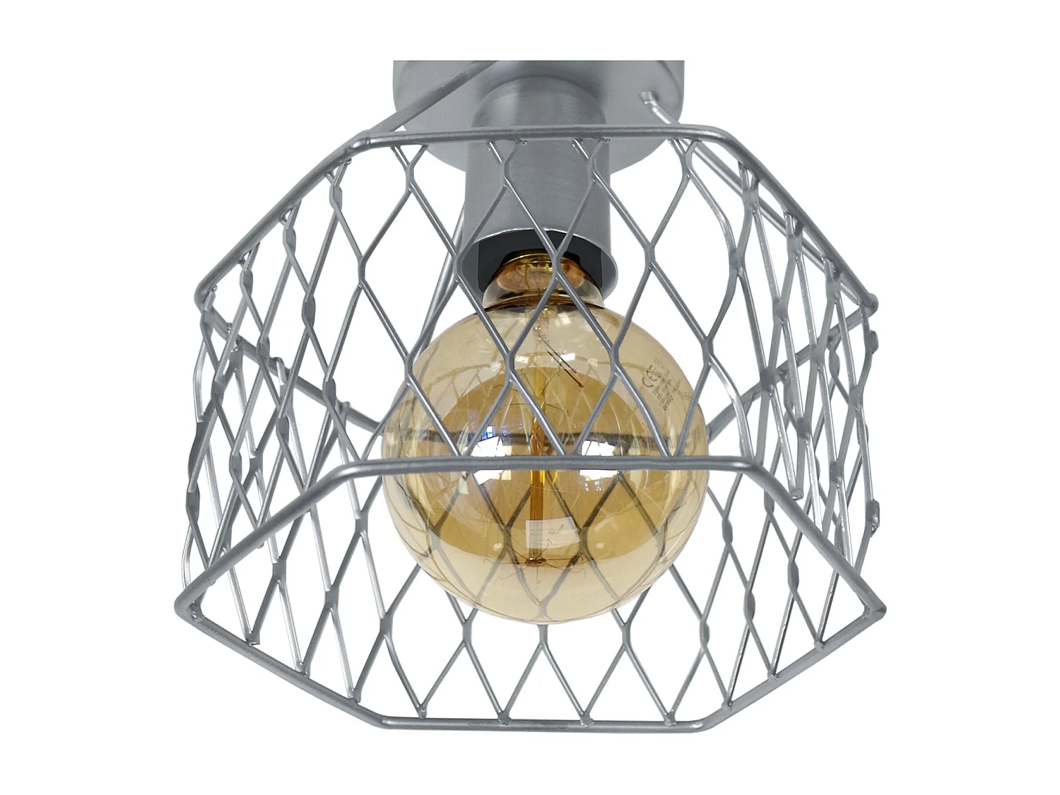 Plafón TOSEL ,metal,Aluminio ,A17xD20xP20cm