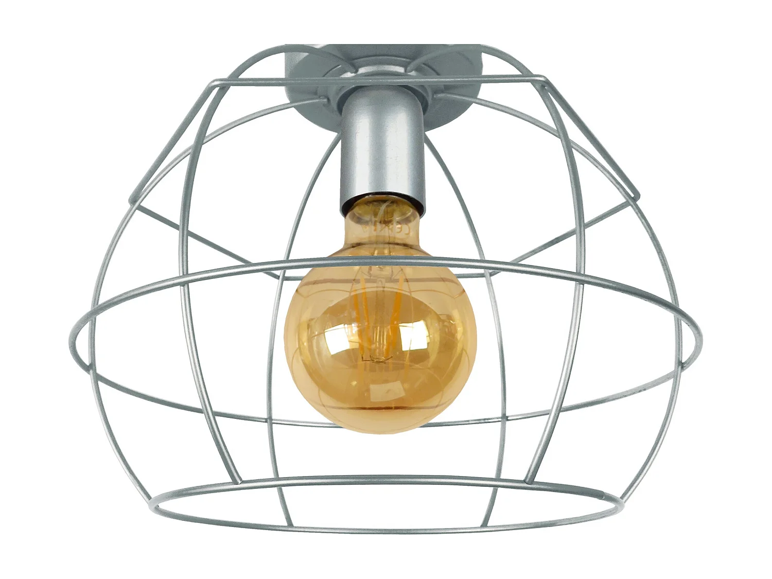 Plafón TOSEL ,metal,Aluminio ,A28xD25xP25cm